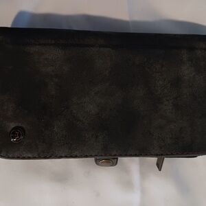 Black Suede Wallet